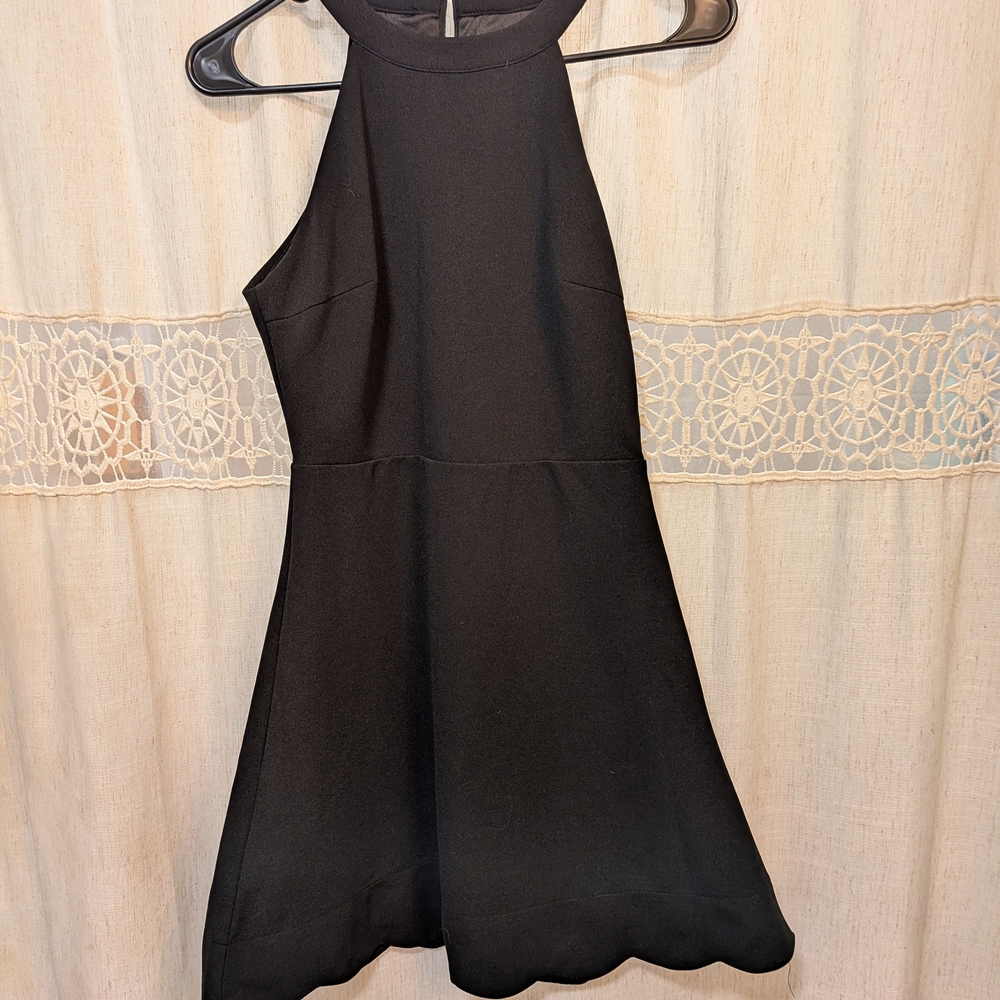 Lulu's Chic Black Halter Mini Dress